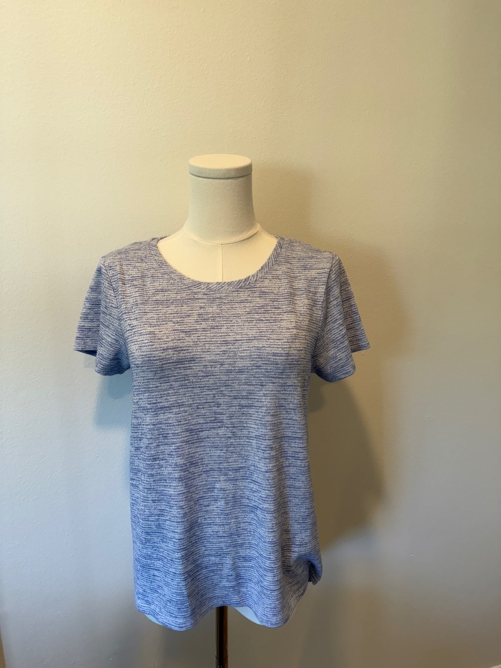 Market & Spruce Blue Heathered T-Shirt Dress Size Small